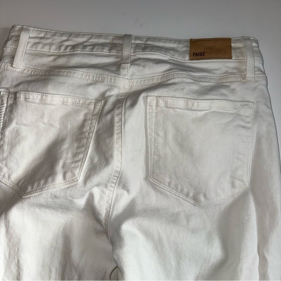 Paige Hoxton Ankle Skinny Jeans Women’s 28 White Stretch Denim Made In USA - Picture 6 of 7